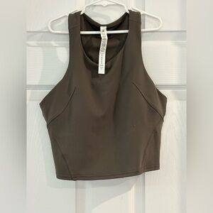 lululemon athletica High-Neck Crop Tank Built In Bra